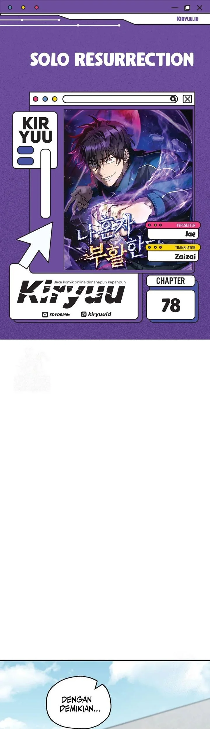 solo resurrection chapter 78 - Page 1