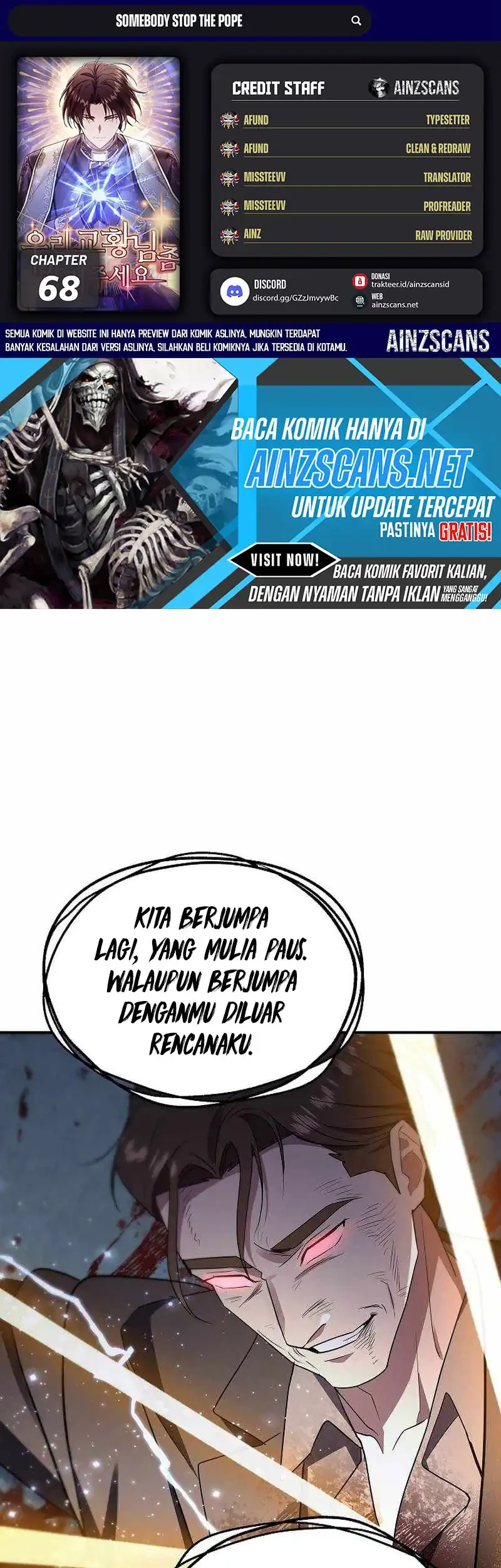 Komik Somebody Stop the Pope Chapter 68 gambar 1