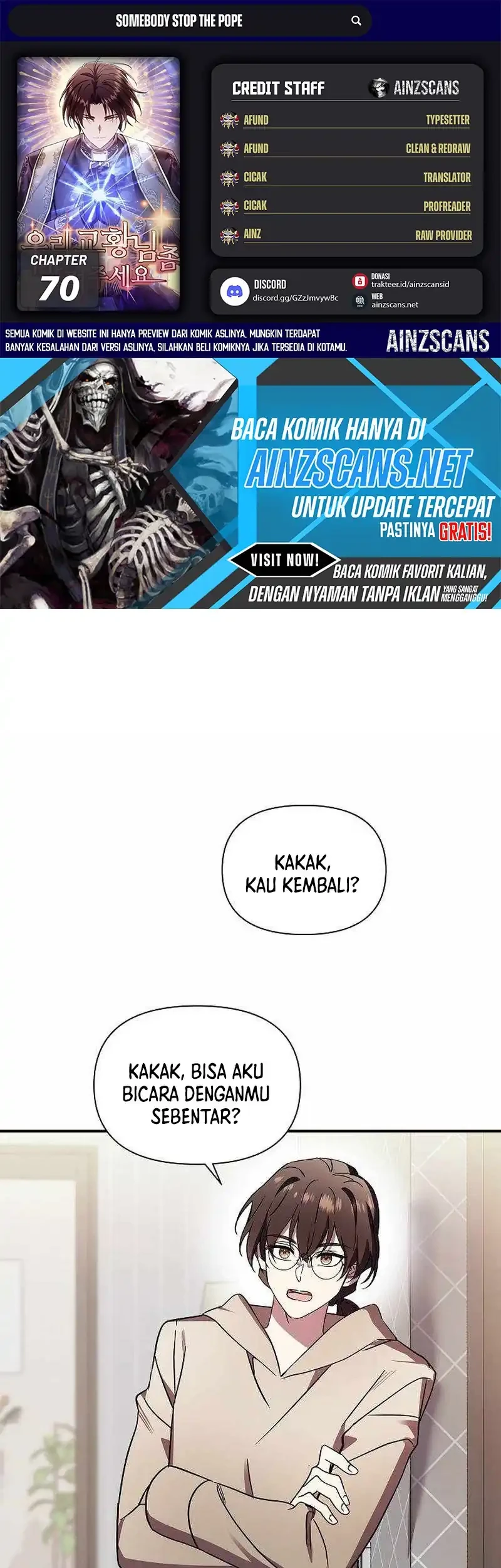 Komik Somebody Stop the Pope Chapter 70 gambar 1