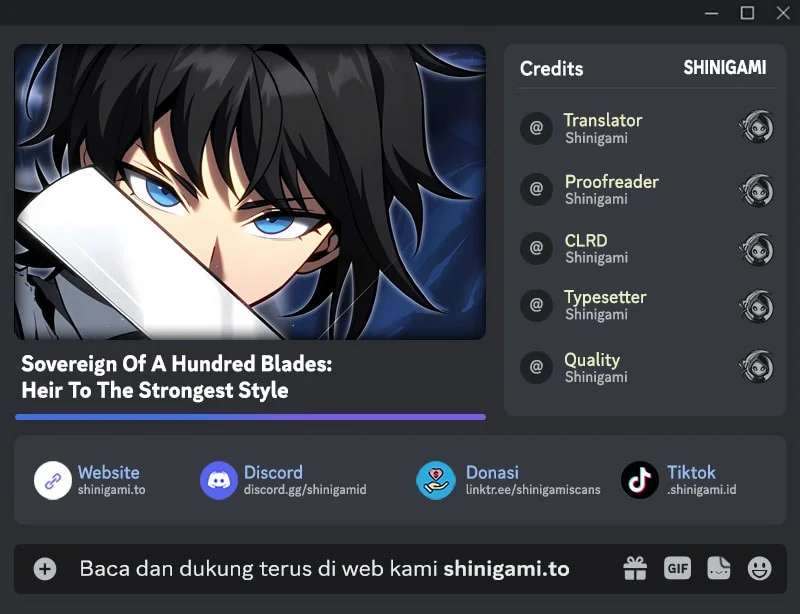 Komik Sovereign Of A Hundred Blades: Heir To The Strongest Style Chapter 1 gambar 1