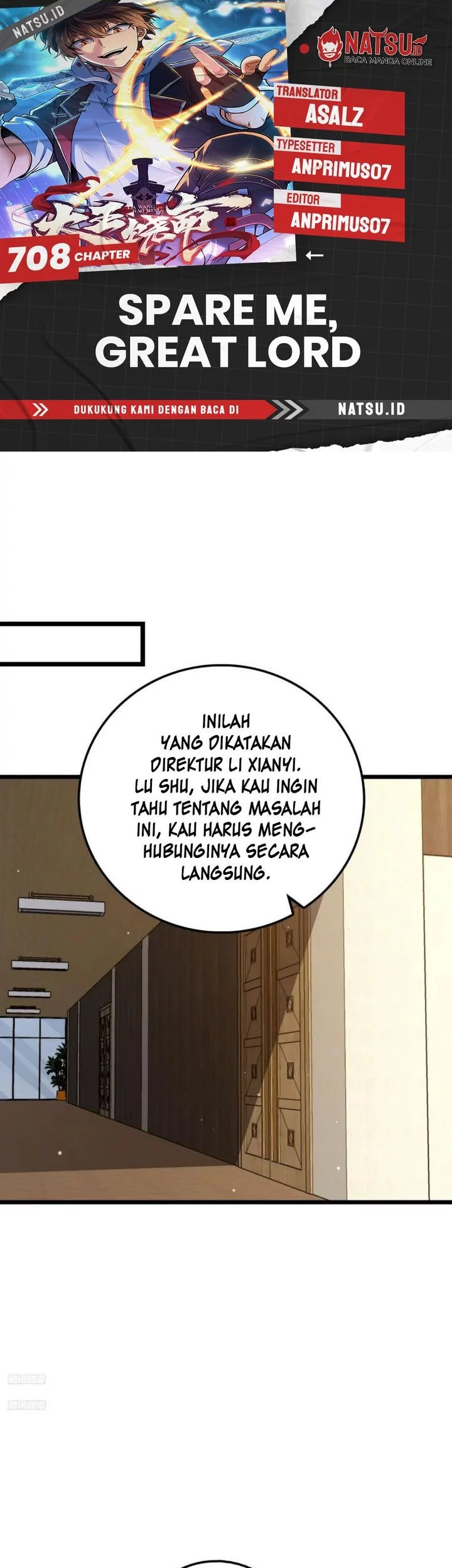 Komik Spare Me, Great Lord! Chapter 708 gambar nomor 1