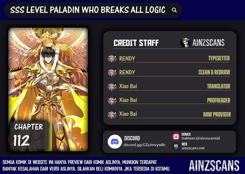 Komik SSS-level Paladin Who Breaks All Logic Chapter 112 gambar 1