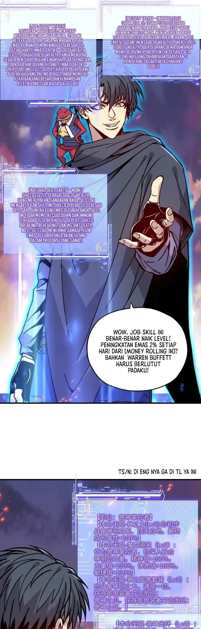 Start by changing your job to the God of Wealth and taming billions of divine pets! Chapter 30 Gambar 24