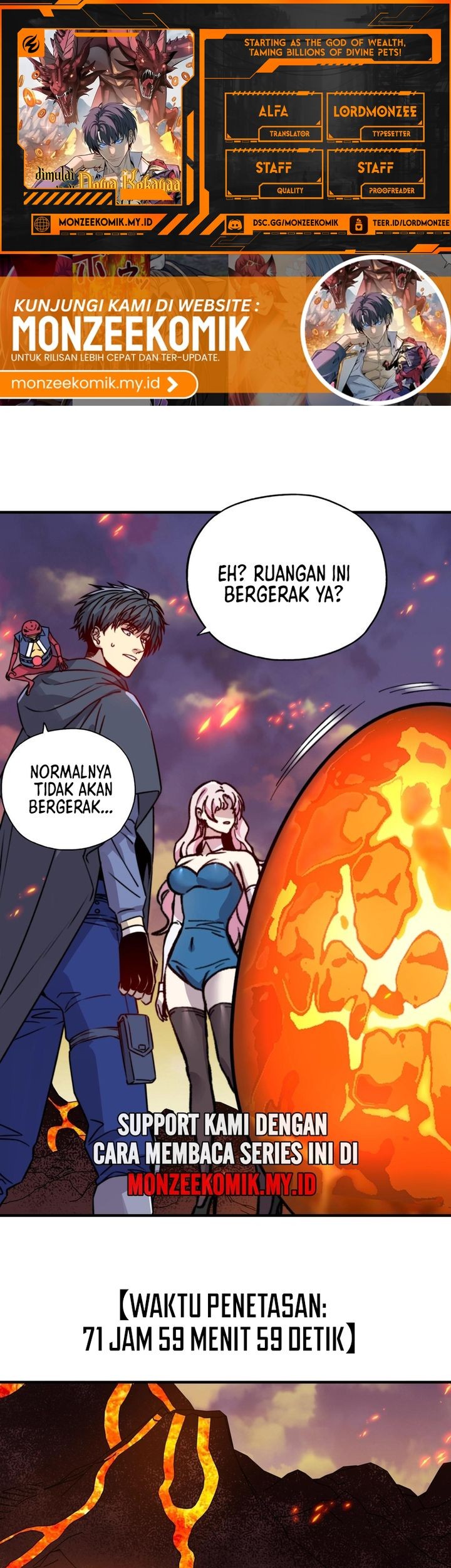 Baca Komik Start by changing your job to the God of Wealth and taming billions of divine pets! Chapter 31 Gambar 1