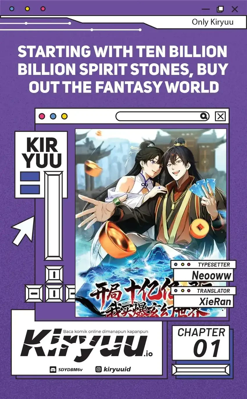 Komik Starting with Ten Billion Billion Spirit Stones, I Buy Out the Fantasy World Chapter 1 gambar 1
