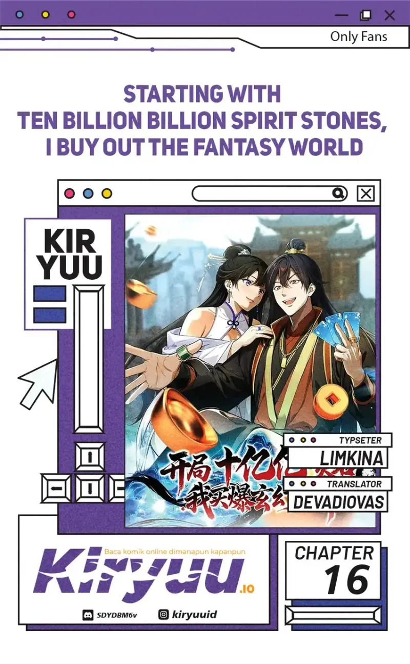 Komik Starting with Ten Billion Billion Spirit Stones, I Buy Out the Fantasy World Chapter 16 gambar 1