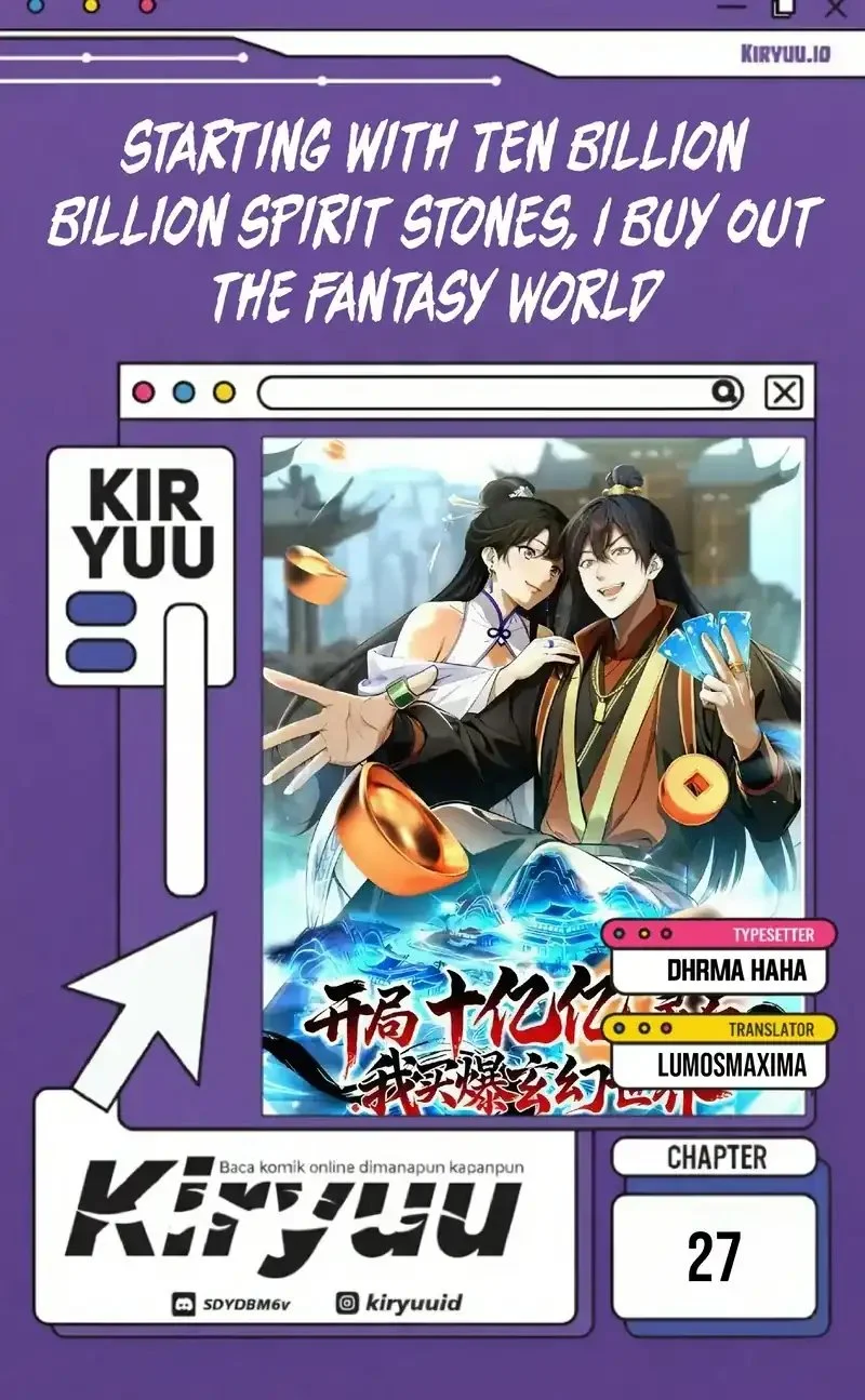 Komik Starting with Ten Billion Billion Spirit Stones, I Buy Out the Fantasy World Chapter 27 gambar 1