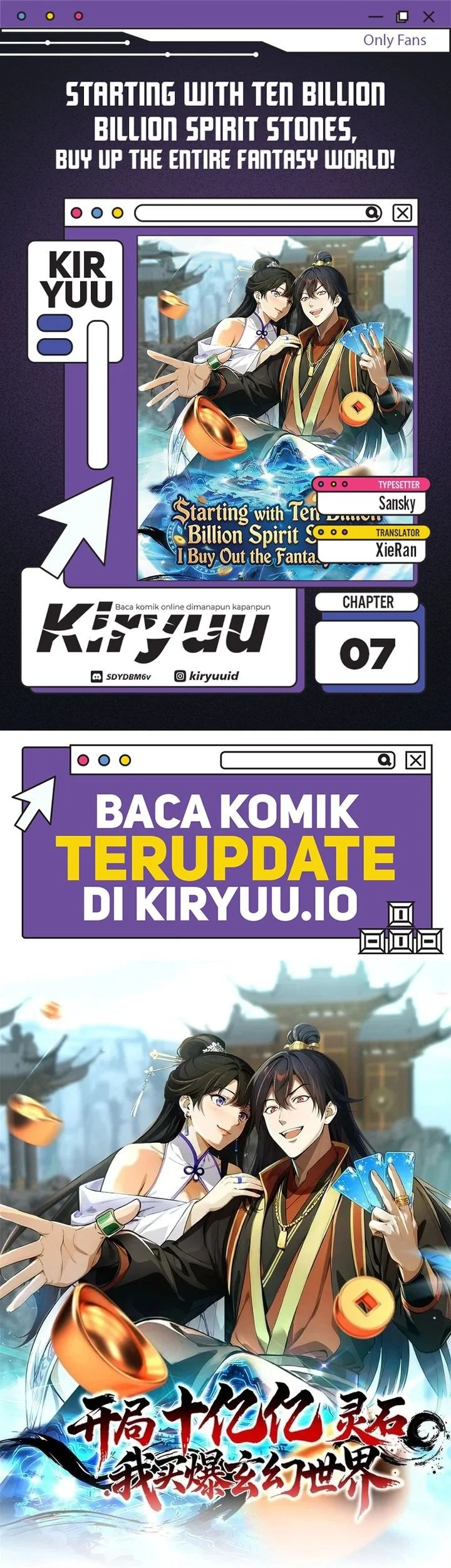 Komik Starting with Ten Billion Billion Spirit Stones, I Buy Out the Fantasy World Chapter 7 gambar 1