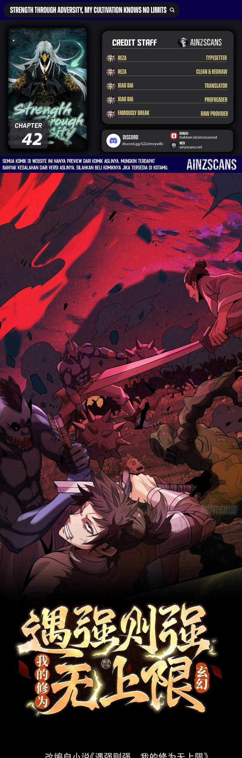 Baca Komik Strength Through Adversity, My Cultivation Knows No Limits Chapter 42 Gambar 1