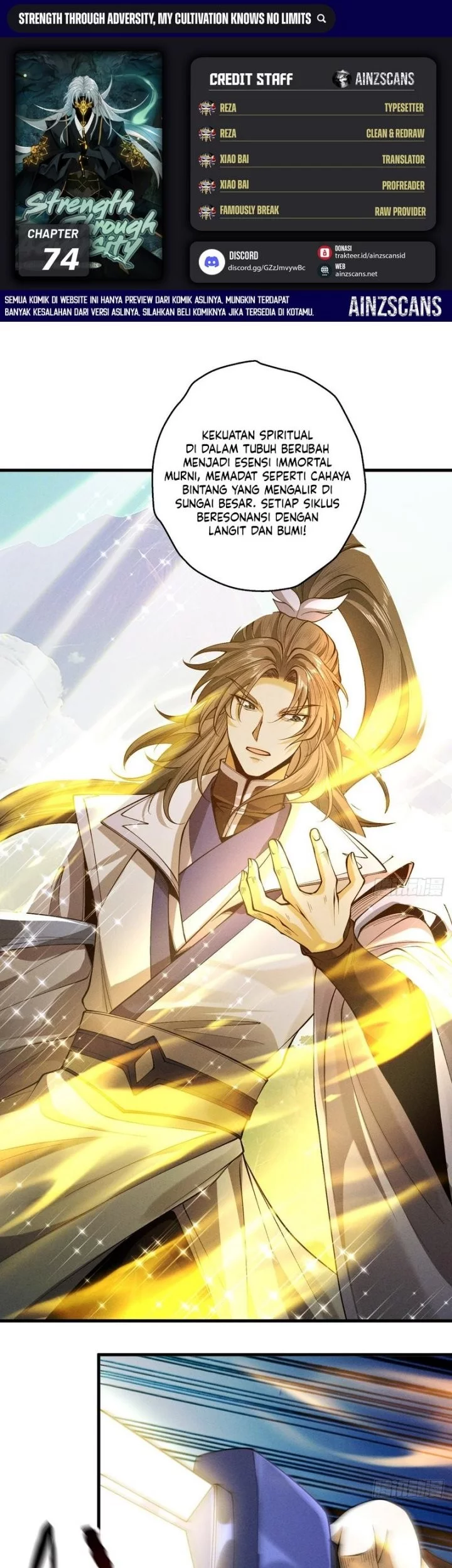 Komik Strength Through Adversity, My Cultivation Knows No Limits Chapter 74 gambar nomor 1