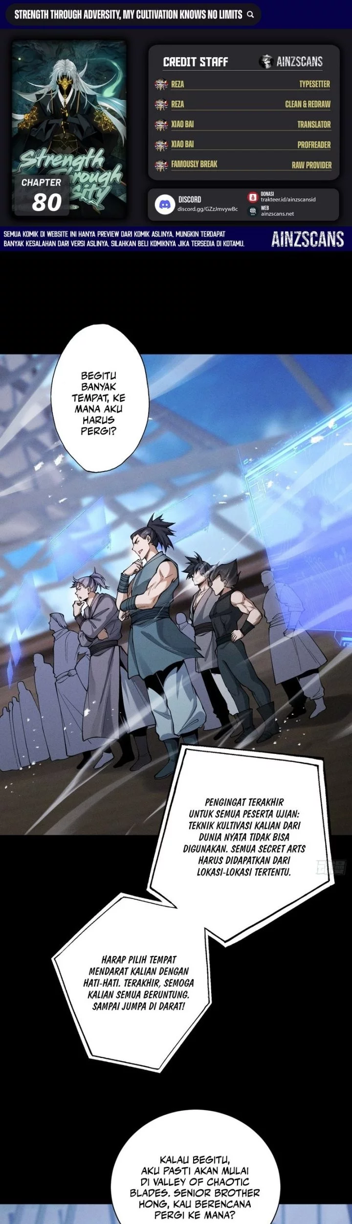 Baca Komik Strength Through Adversity, My Cultivation Knows No Limits Chapter 80 Gambar 1