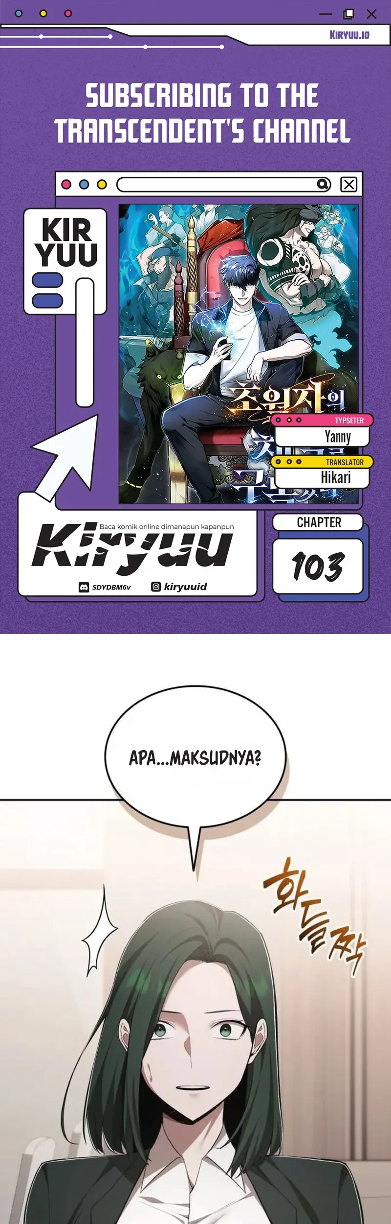 Komik Subscribing to the Transcendent’s Channel Chapter 103 gambar 1