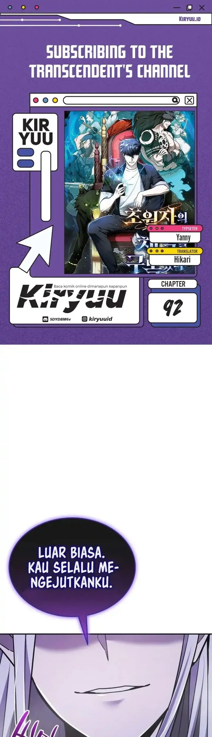 Komik Subscribing to the Transcendent’s Channel Chapter 92 gambar 1