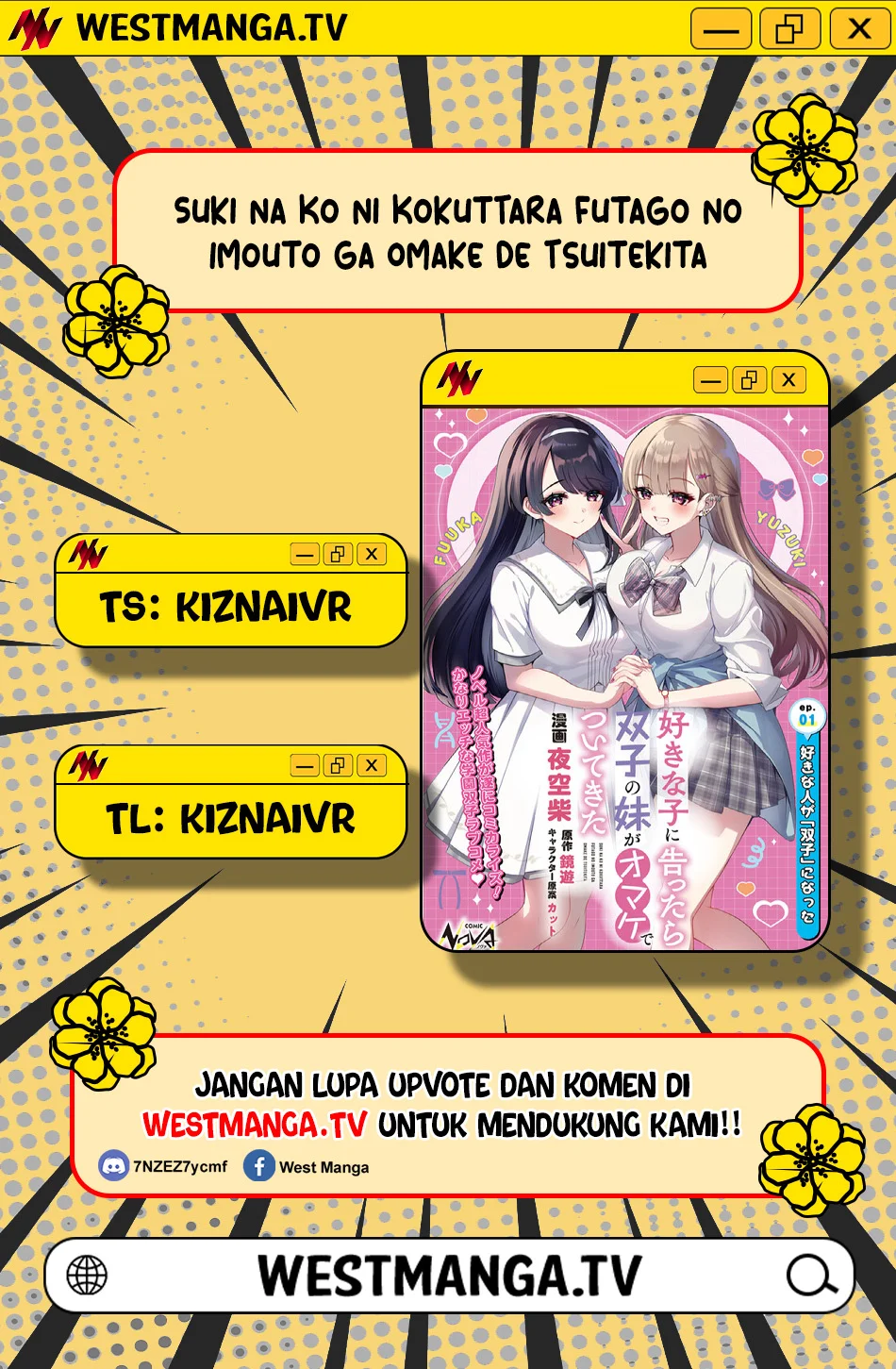 Komik Suki na Ko ni Kokuttara Futago no Imouto ga Omake de Tsuitekita Chapter 4 gambar 1