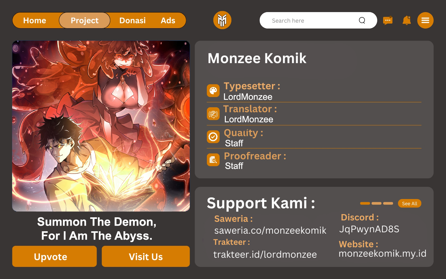 Baca Manhua Summon The Demon, For I Am The Abyss Chapter 3 Gambar 2