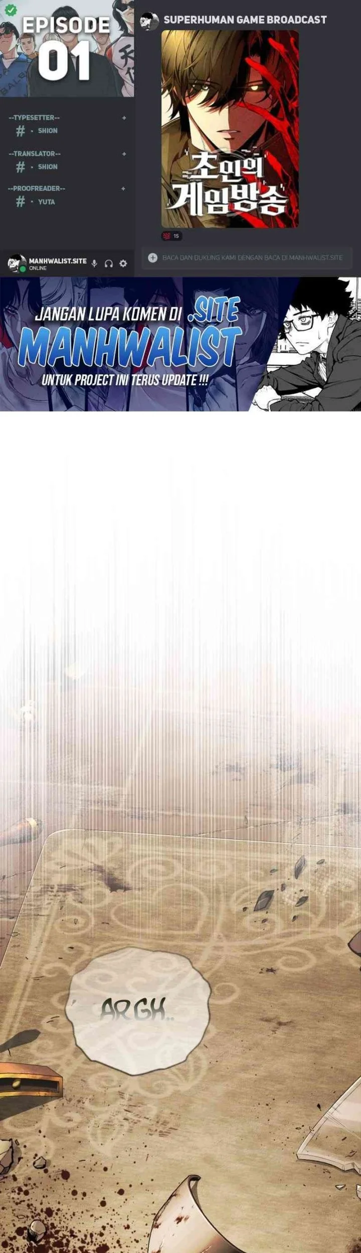 Komik Superhuman Game Broadcast Chapter 1 gambar nomor 1