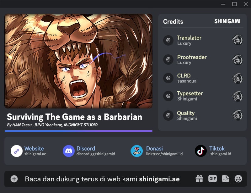 Baca Komik Survive as a Barbarian in the Game Chapter 107 Gambar 1