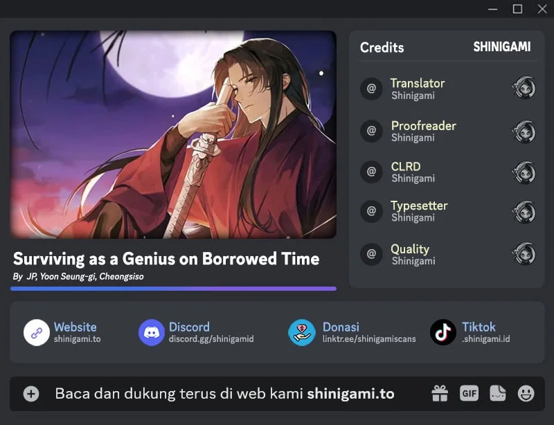 Komik Surviving as a Genius on Borrowed Time Chapter 97 gambar 1