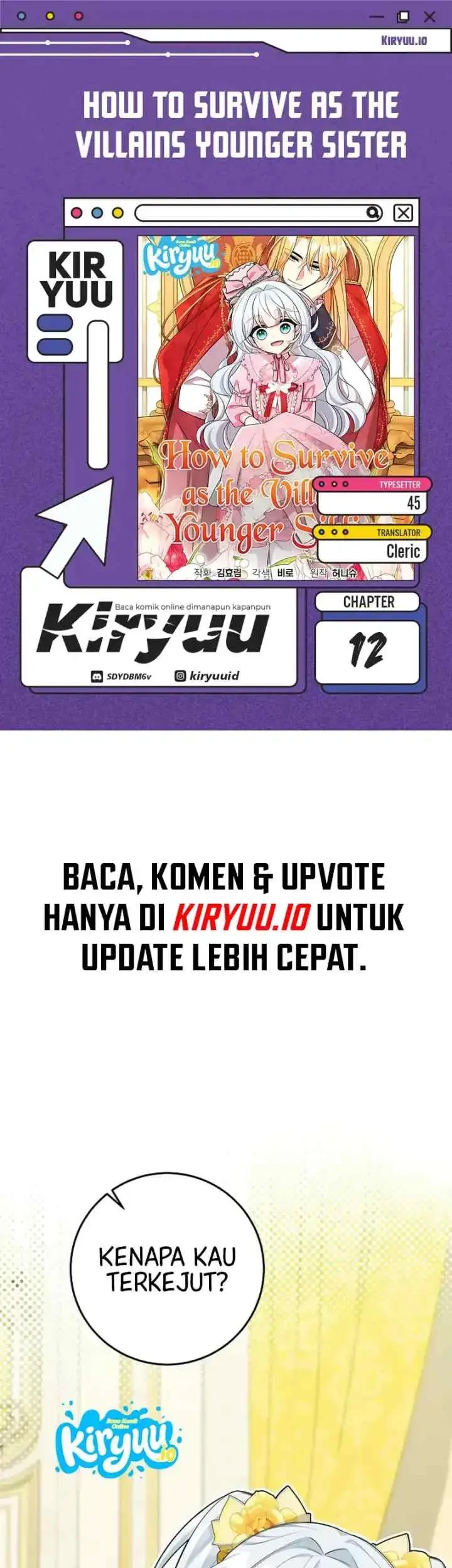 Komik Surviving as the Villainous Younger Sister Chapter 12 gambar 1