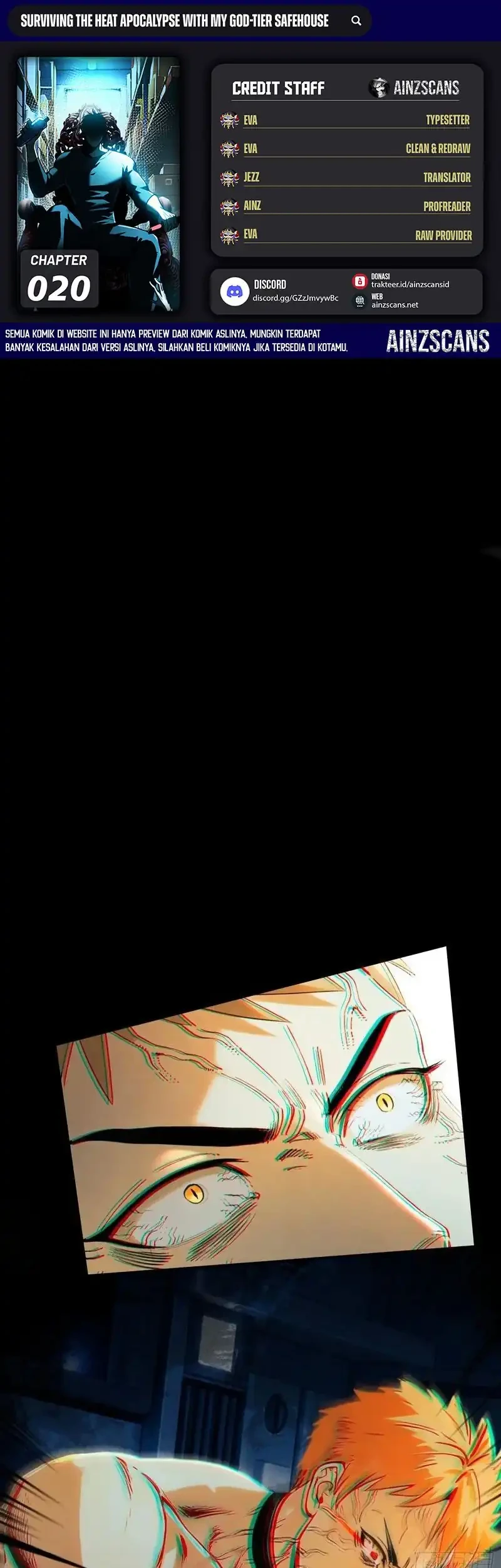 Komik Surviving the Heat Apocalypse with My God-Tier Safehouse Chapter 20 gambar 1