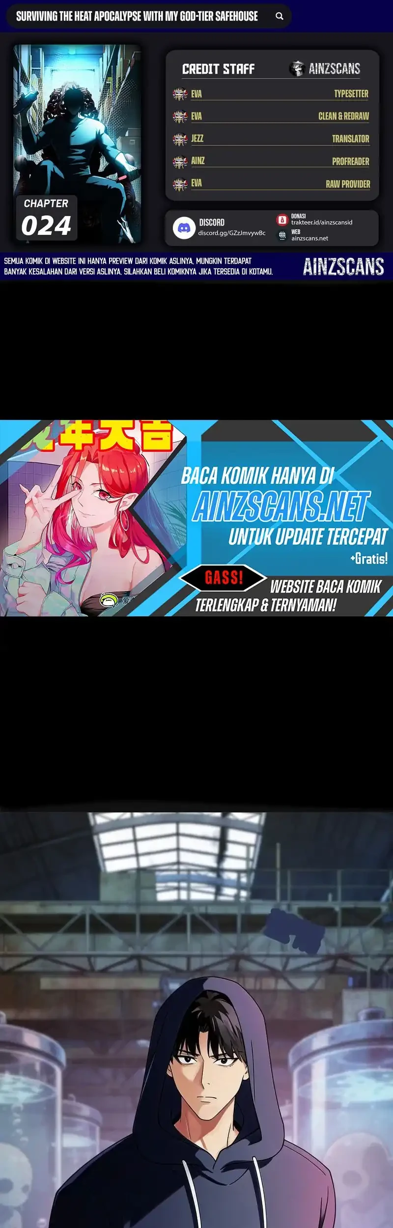 Komik Surviving the Heat Apocalypse with My God-Tier Safehouse Chapter 24 gambar 1