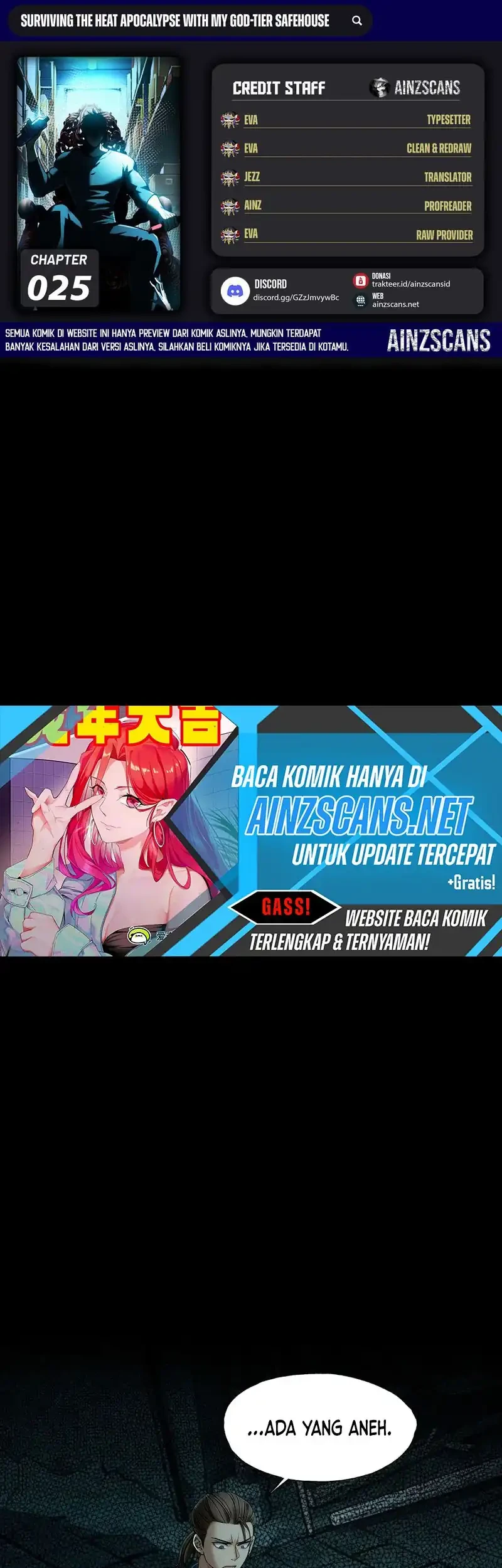 Komik Surviving the Heat Apocalypse with My God-Tier Safehouse Chapter 25 gambar 1