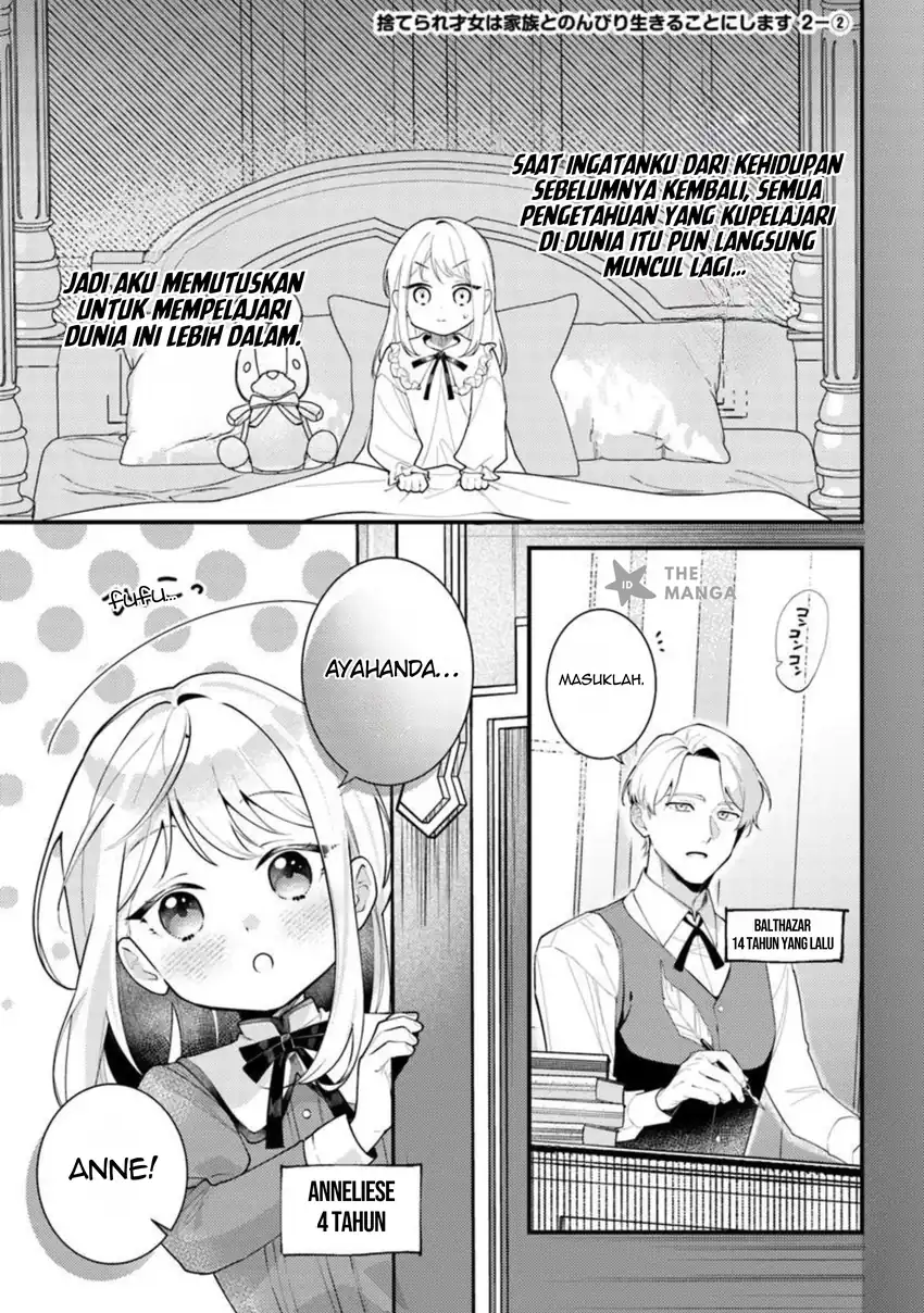 Manga Suterare Saijo Wa Kazoku To Nonbiri Ikiru Koto Ni Shimasu Chapter 2.2 gambar nomor 2