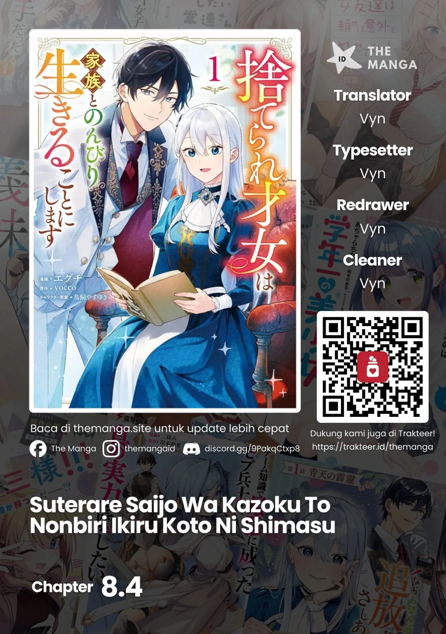 Komik Suterare Saijo Wa Kazoku To Nonbiri Ikiru Koto Ni Shimasu Chapter 8.4 gambar 1