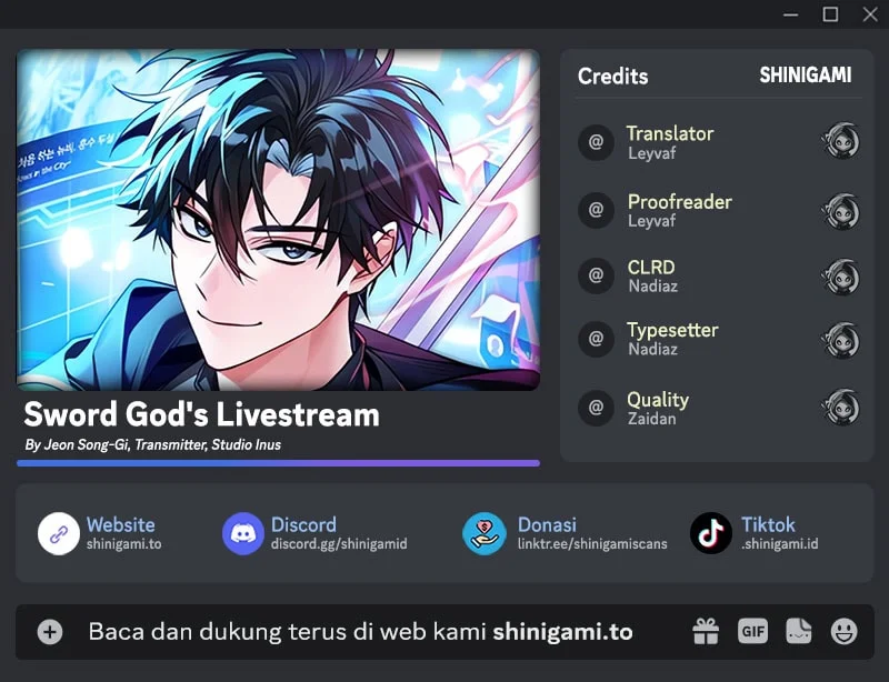 Komik Sword God's Livestream Chapter 32 gambar 1