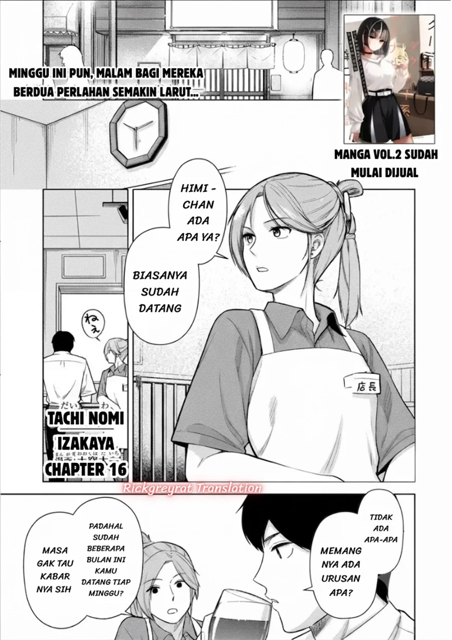 Tachi Nomi Izakaya De Kei Joshidaisei Ga Tonari Ni Kuru Hanashi Chapter 16 halaman 2