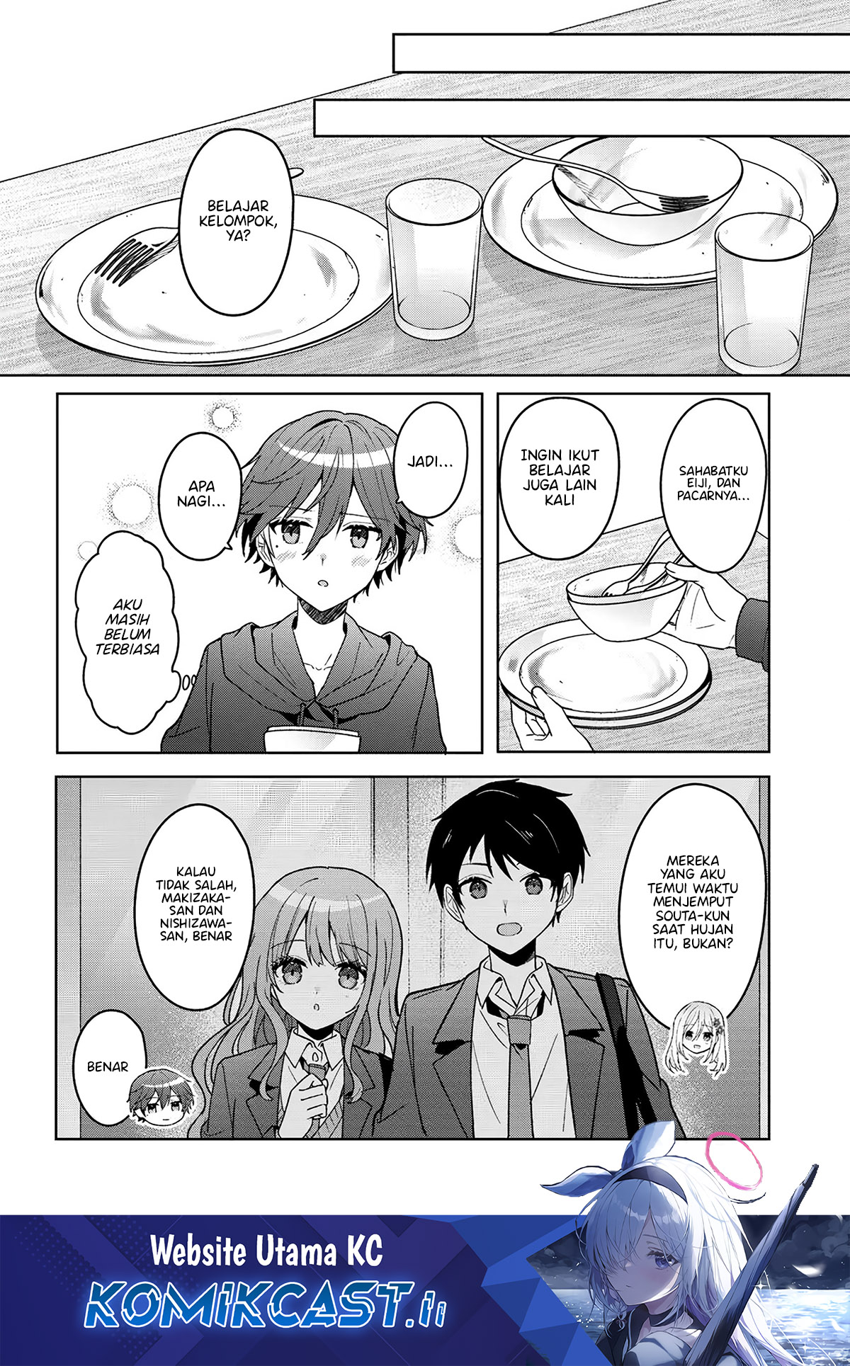 Baca Komik Takou no Hiki wo Tasuketara, Otomodachi kara Hajimeru Koto ni narimashita (After Helping “Ice Princess” from Another School, I Decided to Start As a Friend) Chapter 10.2 Gambar 1