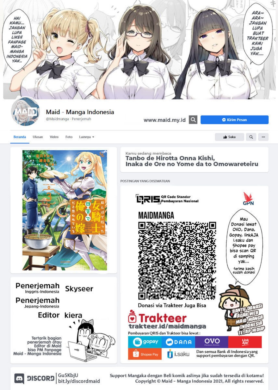 Baca Manga Tanbo de Hirotta Onna Kishi, Inaka de Ore no Yome da to Omowareteiru Chapter 31 Gambar 2
