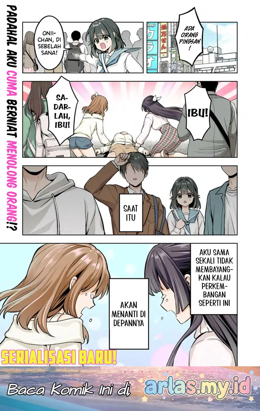 Manga Taoreta Fujin wo Sukutta Gohoubi wa, Musume no Bijin Futago to no Otsukiai Deshita. Chapter 1 gambar 2