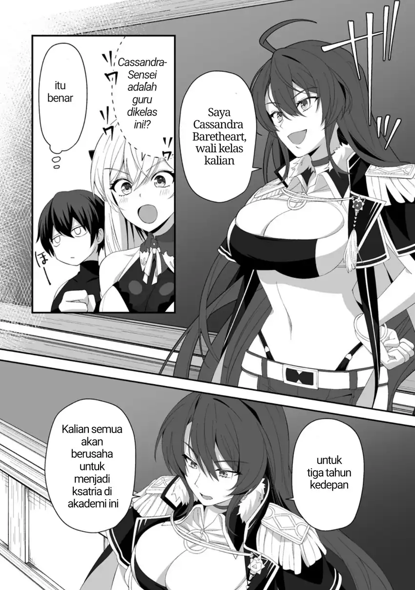 Teisou Gyakuten Sekai De Yuiitsu No Otoko Kishi No Ore, Onna Kishi Gakuen Ni Nyuugaku Shitara Nazeka Eiyou Atsukai Sareta ~Zetsurin Skill De Harem Musou~ Chapter 4.5 Gambar 4