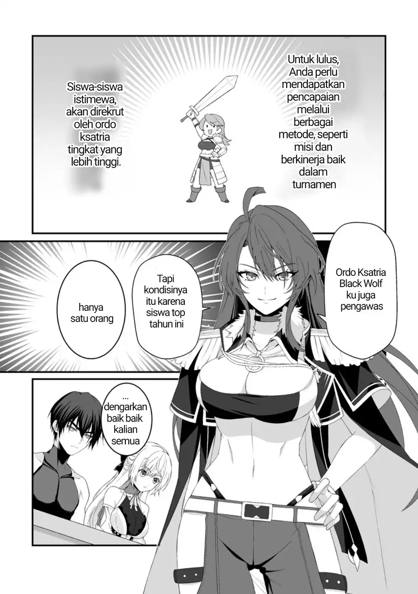 Teisou Gyakuten Sekai De Yuiitsu No Otoko Kishi No Ore, Onna Kishi Gakuen Ni Nyuugaku Shitara Nazeka Eiyou Atsukai Sareta ~Zetsurin Skill De Harem Musou~ Chapter 4.5 Gambar 5
