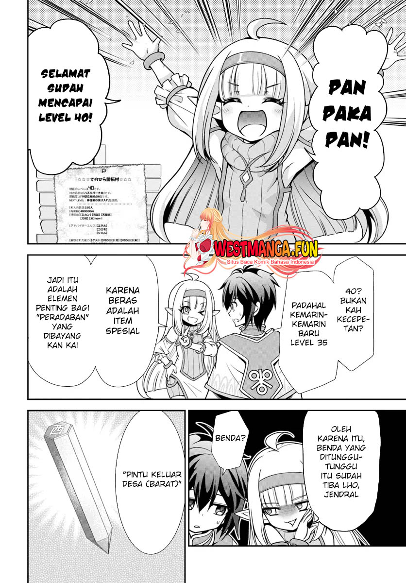 Tenohira Kaitakumura de Isekai Kenkouki ~Fueteku Yome-tachi to Nonbiri Mujintou Raifu~ Chapter 52 Gambar 25