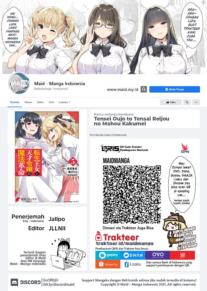 Baca Manga Tensei Oujo to Tensai Reijou no Mahou Kakumei Chapter 40 Gambar 2