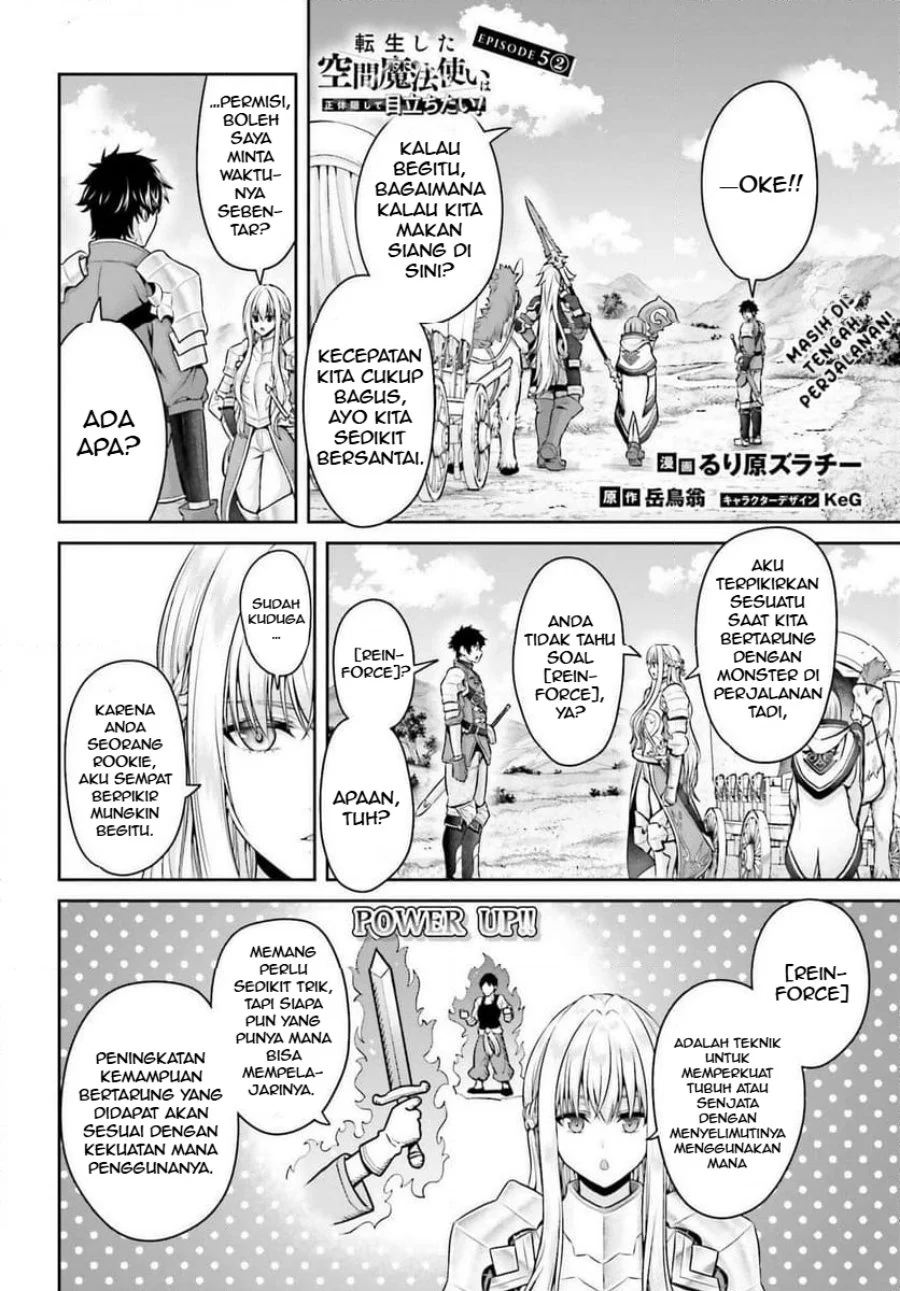 Tensei Shita Kuukan Mahoutsukai wa Shoutai Kakushite Medachitai! Chapter 5.2 halaman 2
