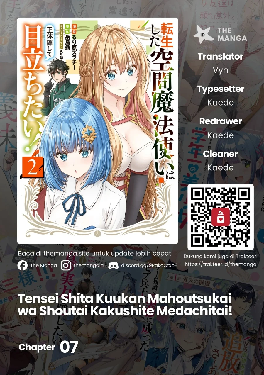 Tensei Shita Kuukan Mahoutsukai wa Shoutai Kakushite Medachitai! Chapter 7 halaman 1