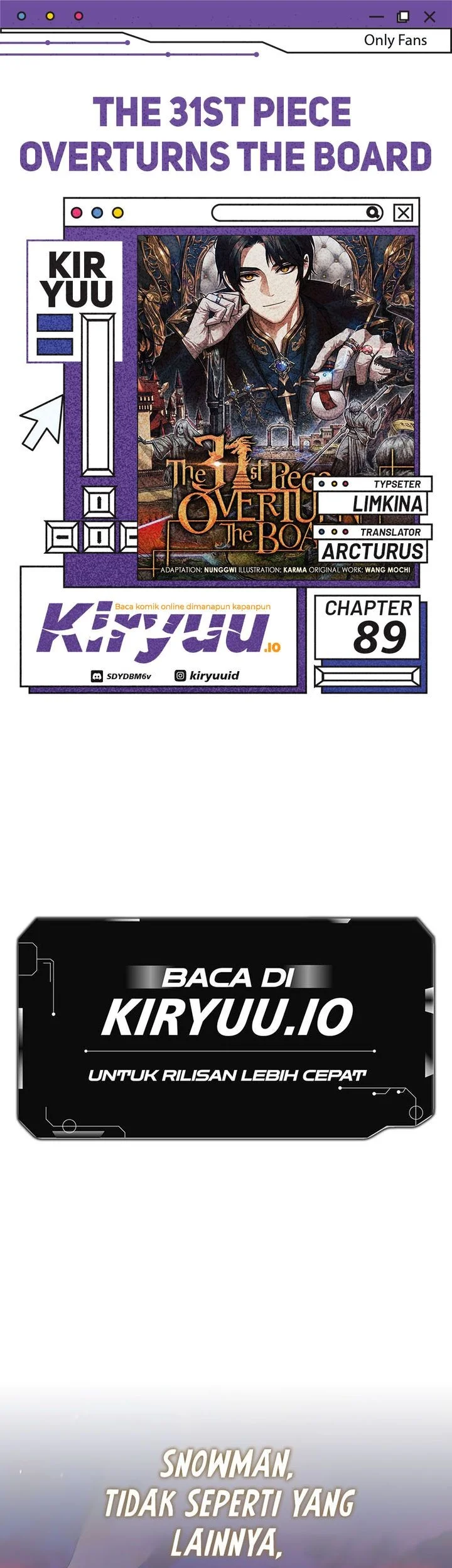 Komik The 31st Piece Turns the Tables Chapter 89 gambar nomor 1