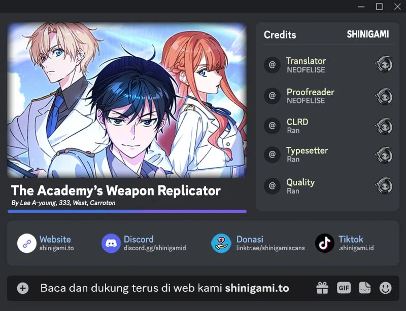 Komik The Academy’s Weapon Replicator Chapter 24 gambar 1