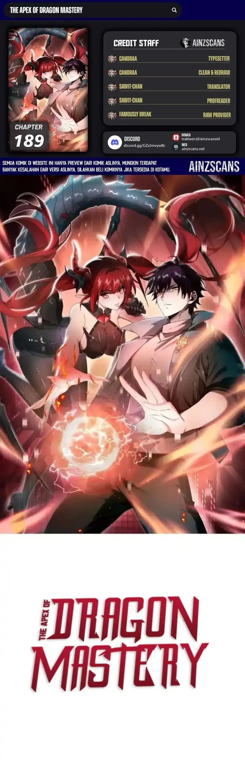 Komik The Apex of Dragon Mastery Chapter 189 gambar 1