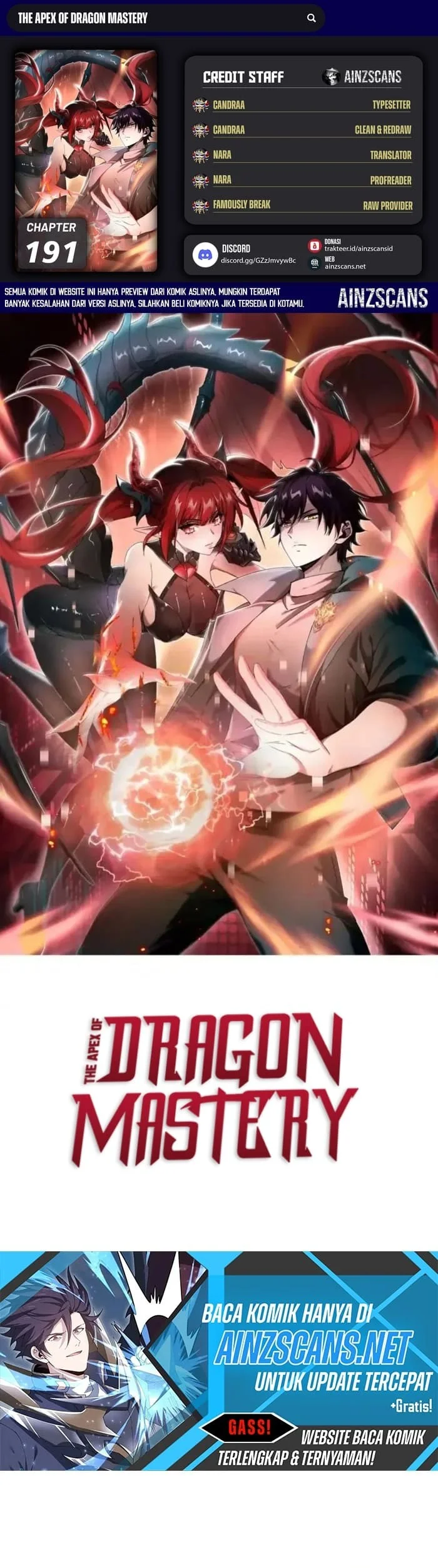 Komik The Apex of Dragon Mastery Chapter 191 gambar 1