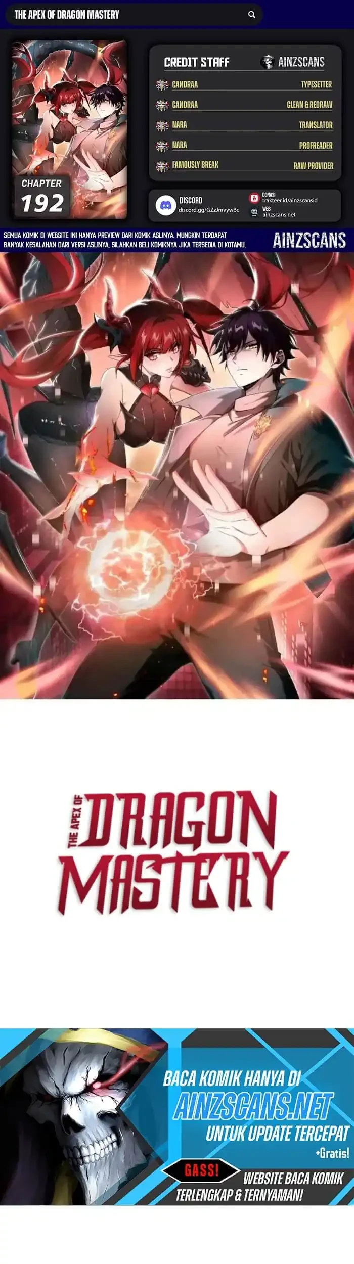 Komik The Apex of Dragon Mastery Chapter 192 gambar 1