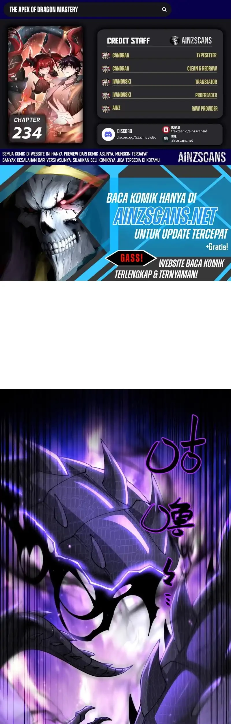Komik The Apex of Dragon Mastery Chapter 234 gambar 1