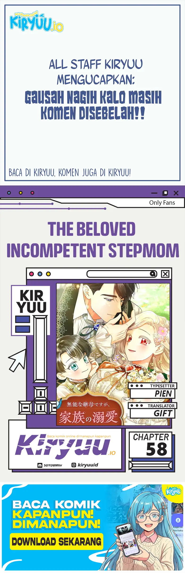 Komik The Beloved Incompetent Stepmom Chapter 58 gambar 1