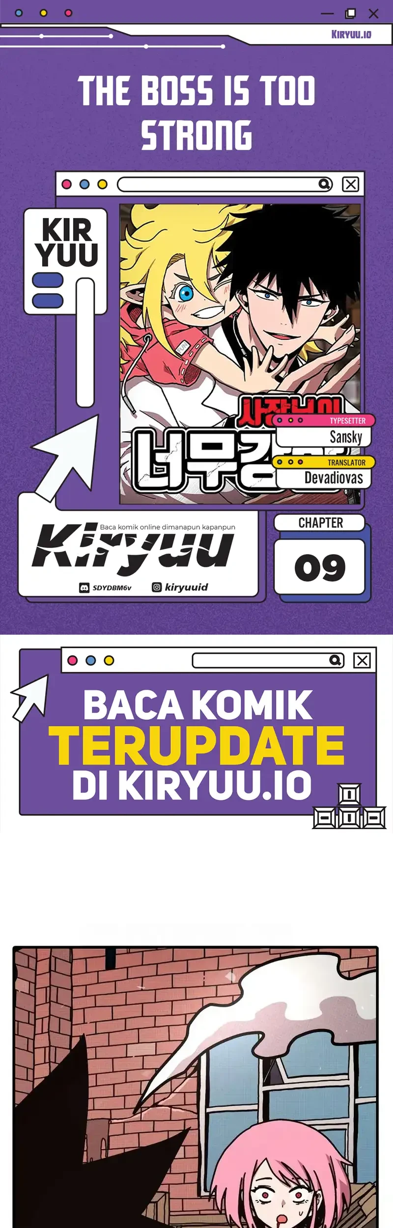 Komik The Boss Is Too Strong Chapter 9 gambar nomor 1