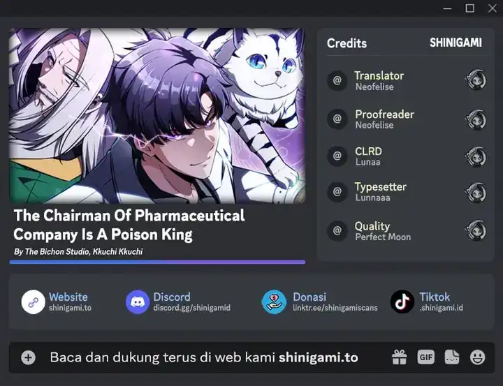 Komik The Chairman of Pharmaceutical Company is a Poison King Chapter 12 gambar 1