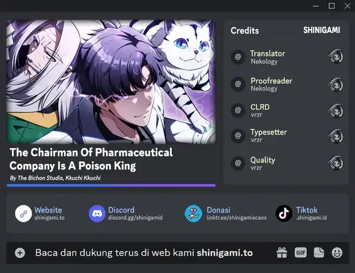 Komik The Chairman of Pharmaceutical Company is a Poison King Chapter 21 gambar 1