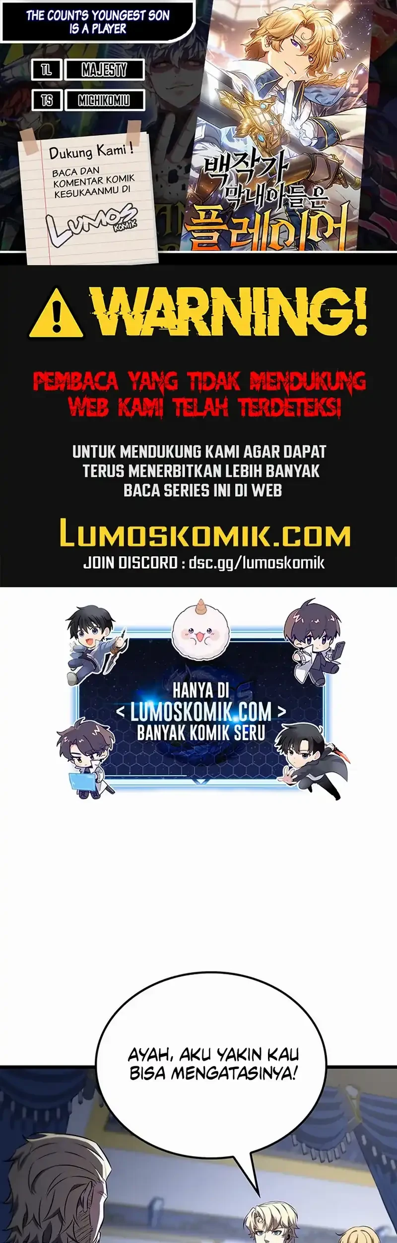 Komik The Count’s Youngest Son Is A Player! Chapter 132 gambar nomor 1